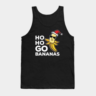 Ho Ho Go Bananas Weird Dude White Text Tank Top
